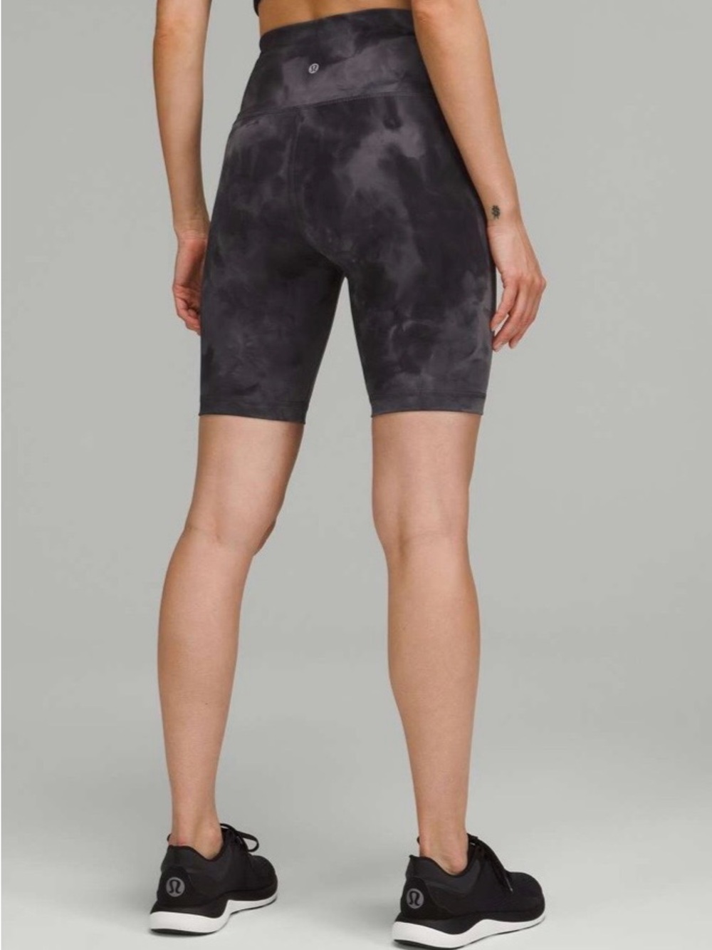 lululemon athletica wunder train Gray Tie-Dye High-Rise Bike Shorts